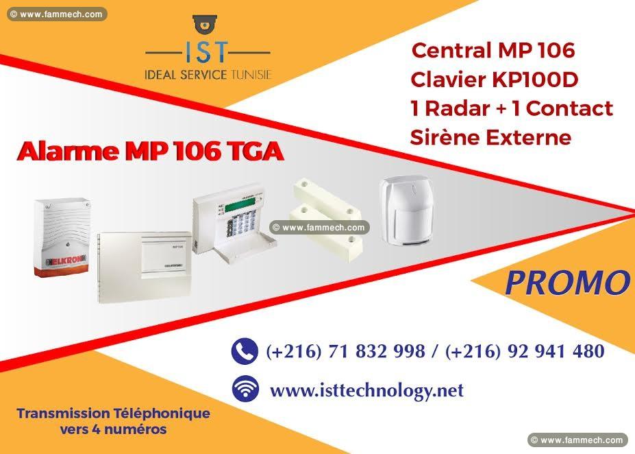 Kit d’alarme filaire Elkron MP 106 TGA