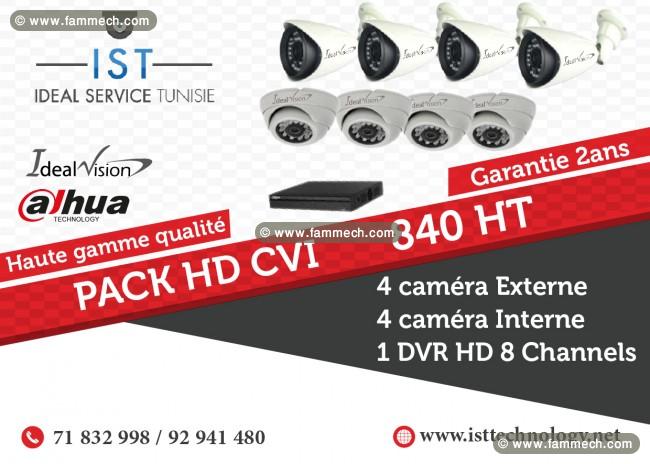Kit huit cameras de surveillance Ideal VisionHDCVI