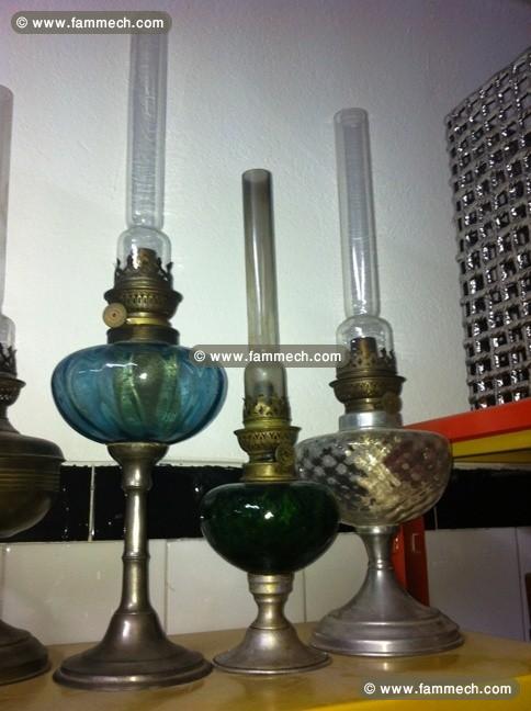 lampes à pétrole antiques