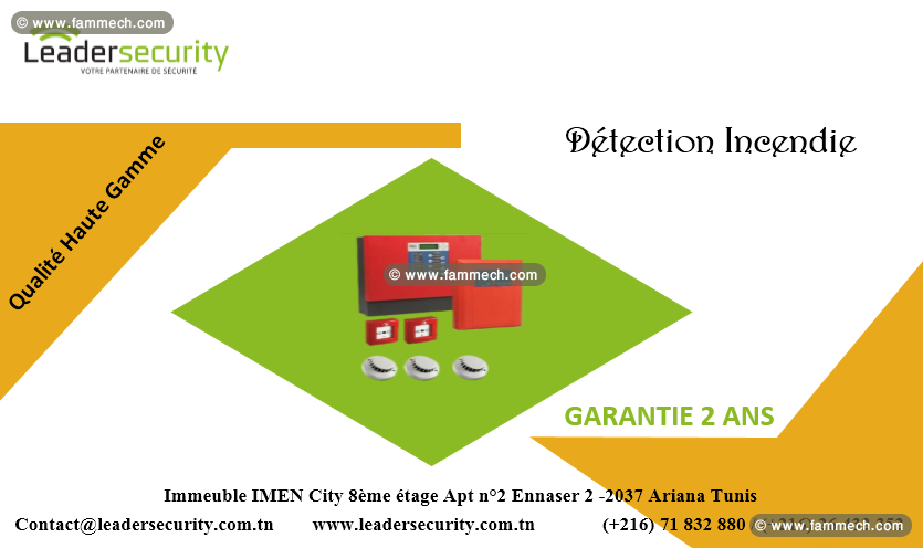 Leader Security Tunis :Detection Incendie 