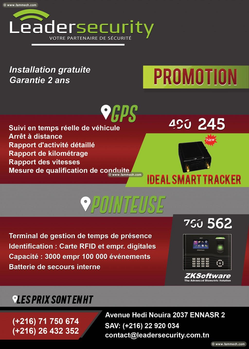 leader Security: pointeuse, contrôle d’accès 