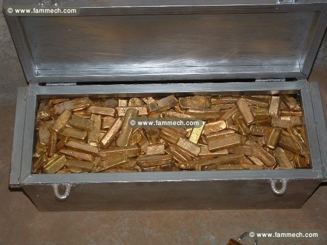lingot d'or et pépéites d'or 