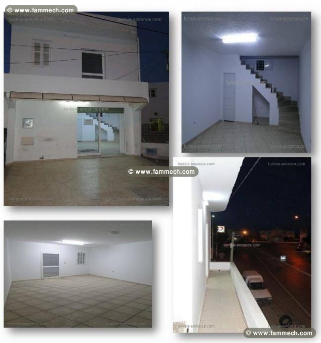 locale sur la Route Nationale de Mahdia 2 etage