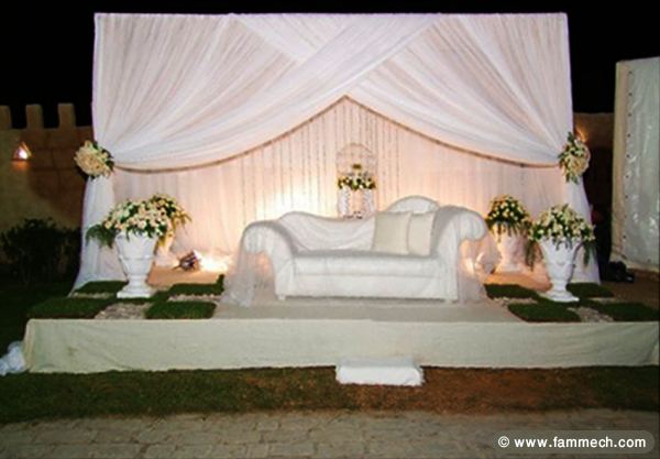 Location salle et espace vert pour mariage