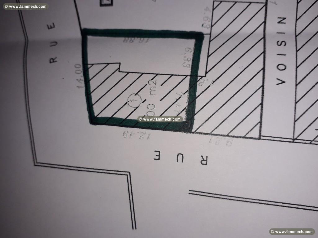 Lot de terrain de 200 m2 a 100 000 dt