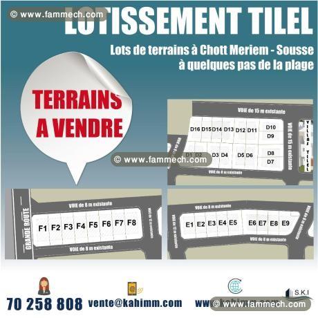 Lotissement Tilel à Chott Meriem 