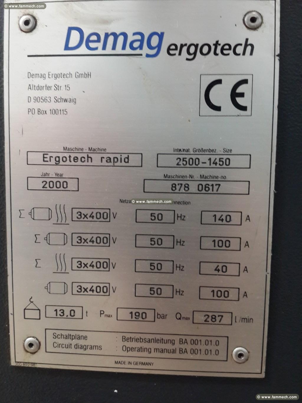 MACHINE INJECTION DEMAG 250T