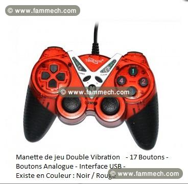 Manette de jeu Double Vibration Tech-com ssd-851