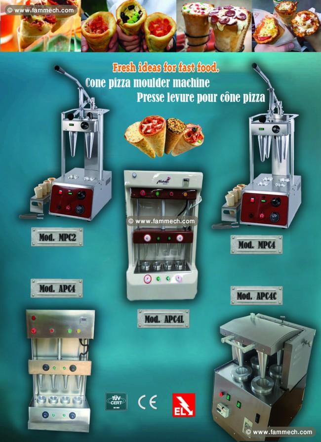 Matériels de pizza cornet (pizza cône)