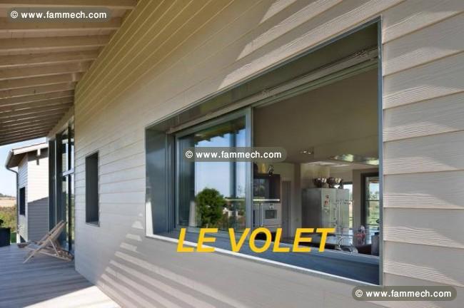Menuiserie aluminium coulissante