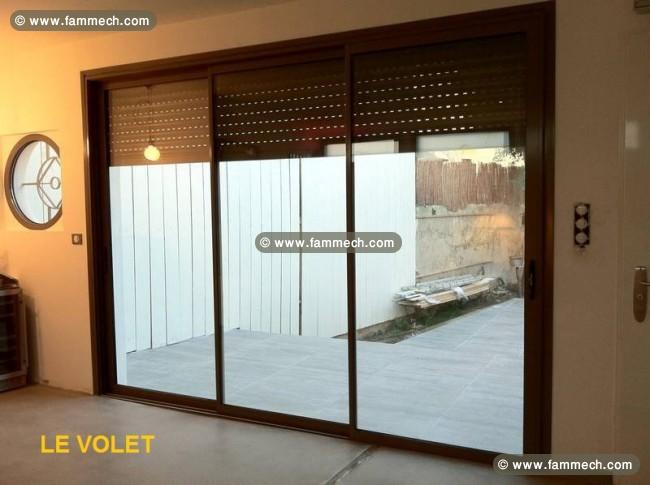 Menuiserie aluminium coulissante