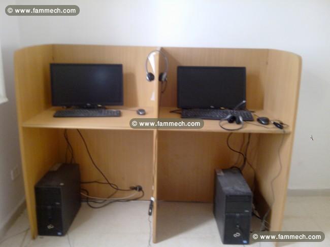 Meuble bureautique complet et pc