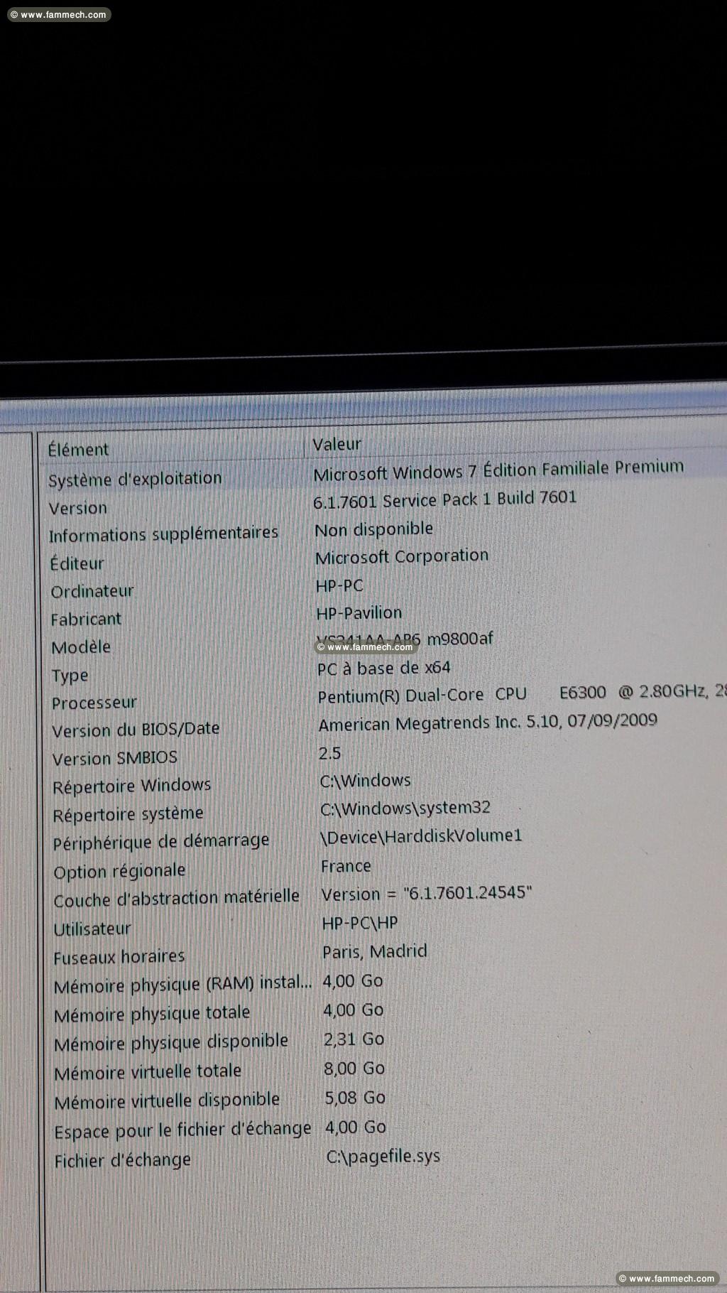 MEUBLES BUREAU ET PC HP