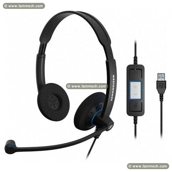 Micro Casque Sennheiser SC 60 USB DUO