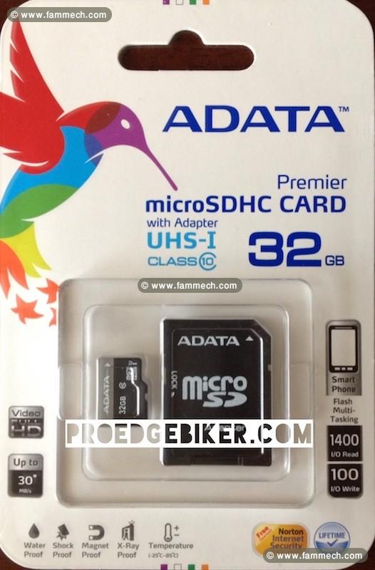 Micro sd ADATA UHS-I 32go Classe 10 cachete