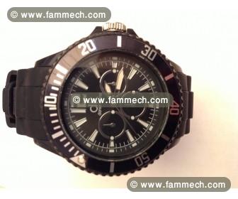 Montre sport noire Daniel Khone