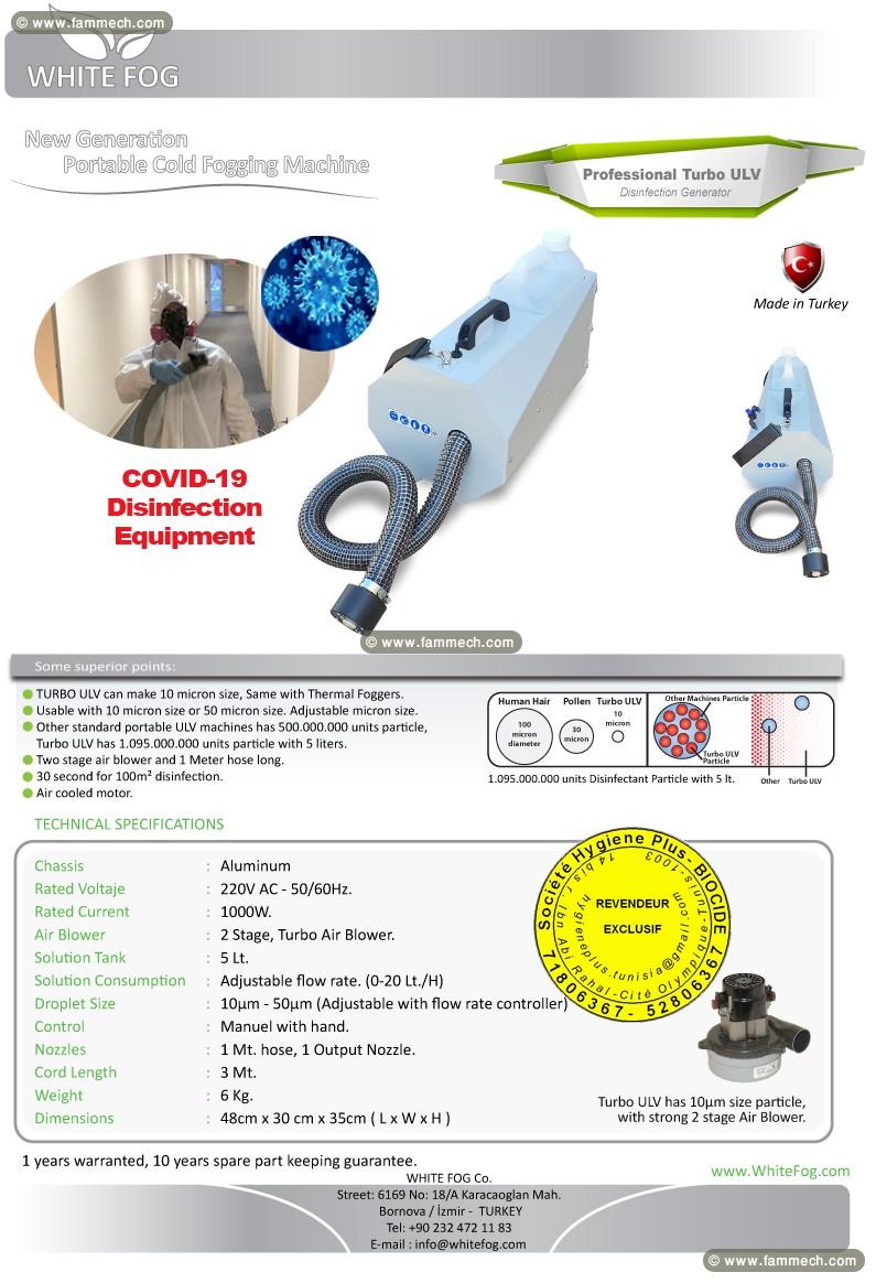 Nébulisateur MINI ULV électrique 20 microns