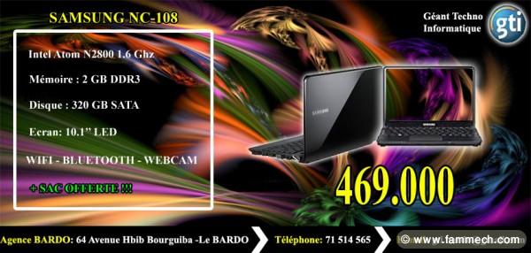 NETBOOK SAMSUNG NC-108 10.1 LED