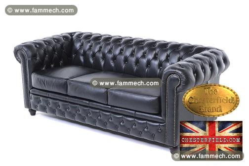 Original Canapé Chesterfield Brighton Noir