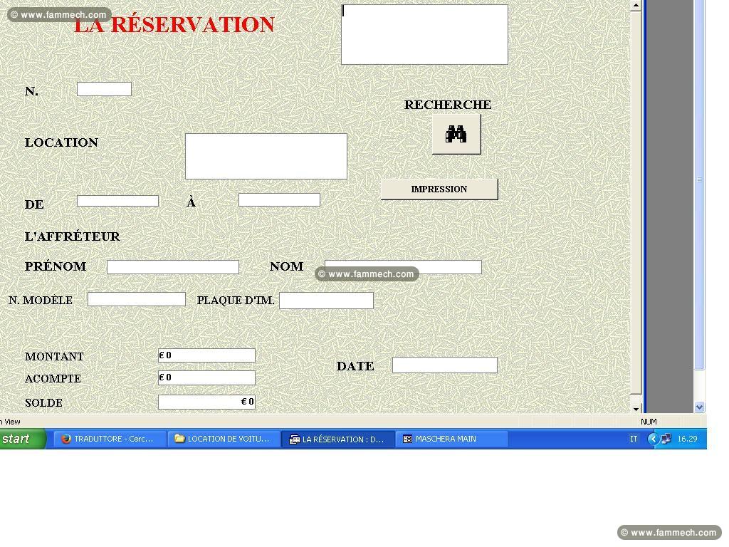 Original logiciel Location de voitures   