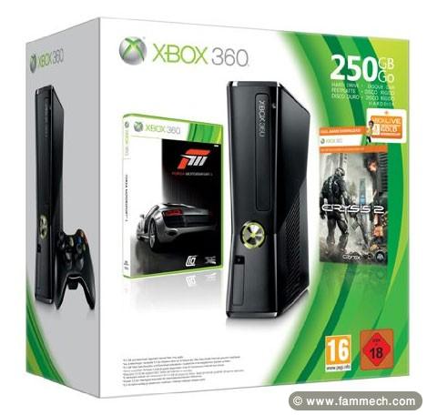 pack xbox 360 slim 250 gb jdida en emballage