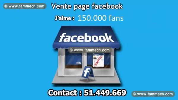 Page facebook 150k avec un nom changeable