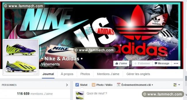 page facebook a vendre