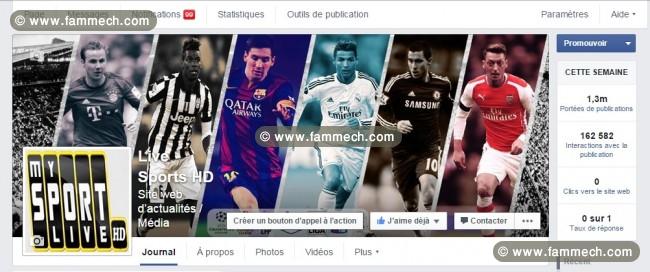 Page Facebook Sportif A Vendre