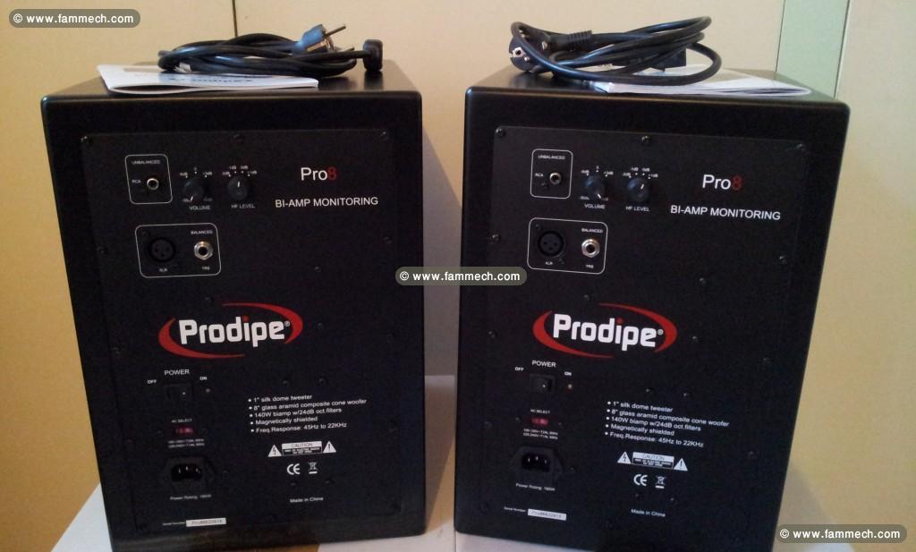 paire de moniteur studio prodi pro 8