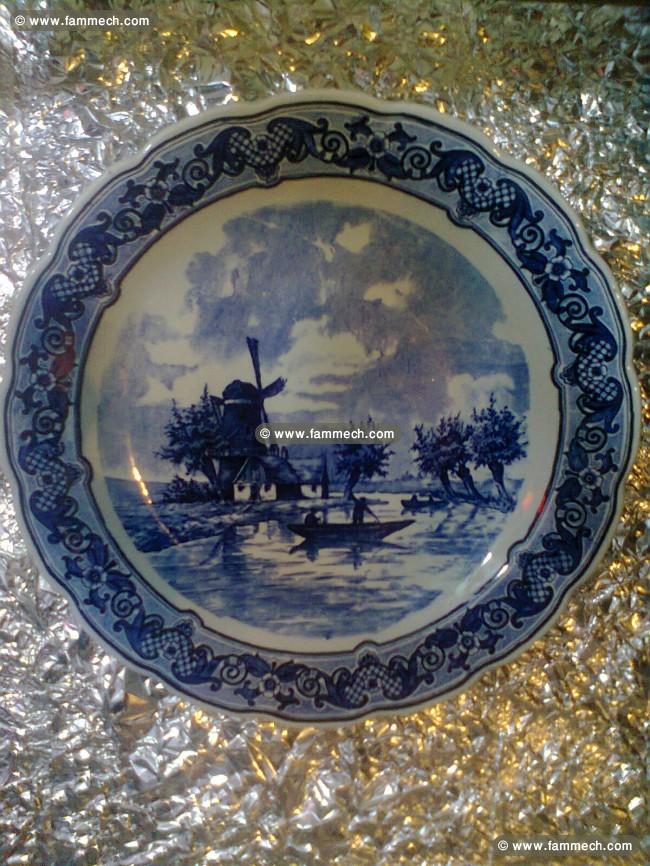 plat en porcelaine Hollande Delft 
