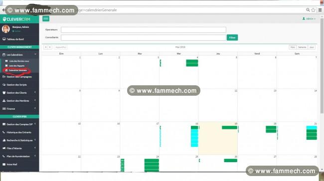 Plateforme d'un centre d'appel