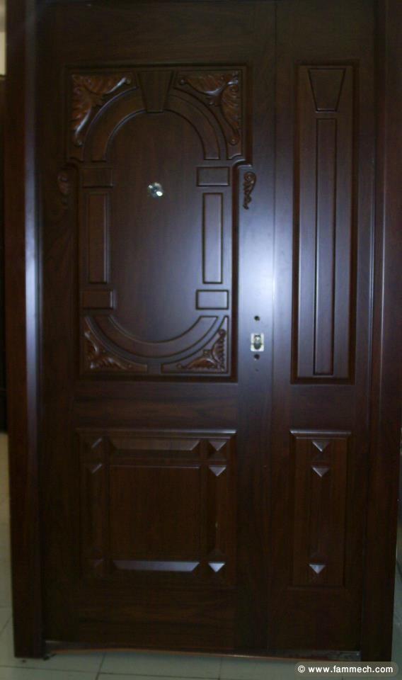 porte blindée en bois