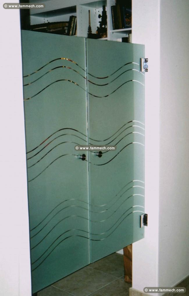Porte ouvrante totalement vitrée