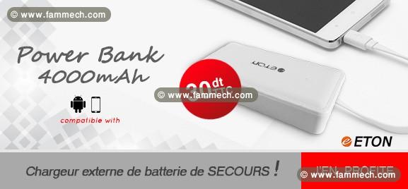 power bank à seulement 30 Dt TTC