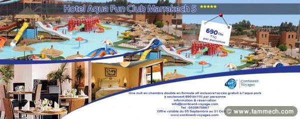 PROMO AQUA FUN PARK 5***** MARRAKECH MAROC 2013