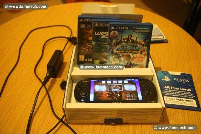 PS Vita avec 3 jeux, carte memoire 16gb
