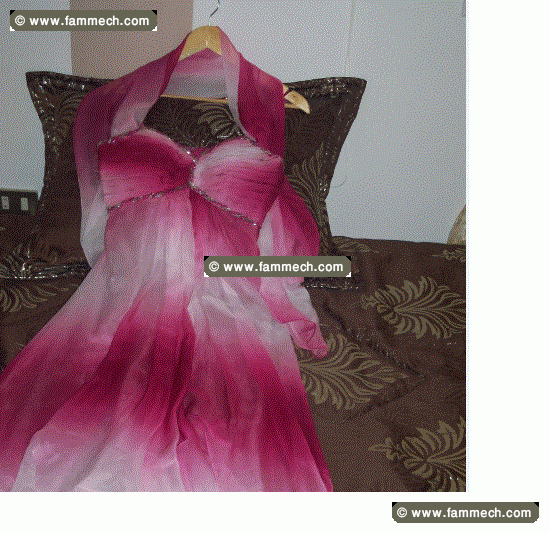 robe soiré rose