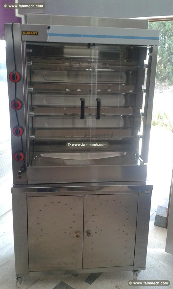 Rôtissoire professionnelle gaz 4 broches Neuf 