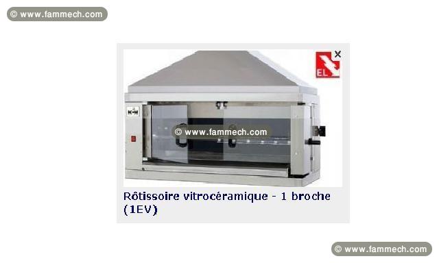 Rôtissoire professionnelle vitrocéramique MCM