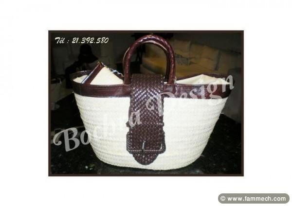 sac en cuir avec porte feuille