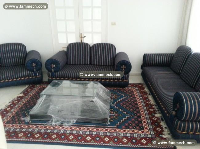salon 7 place + table basse