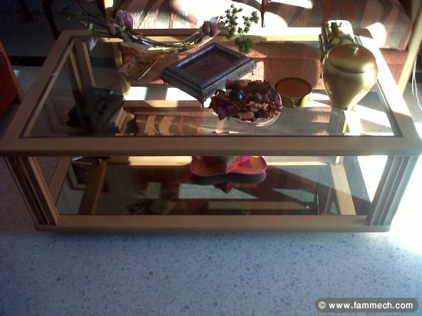 Salon tres chic avec bois de lux