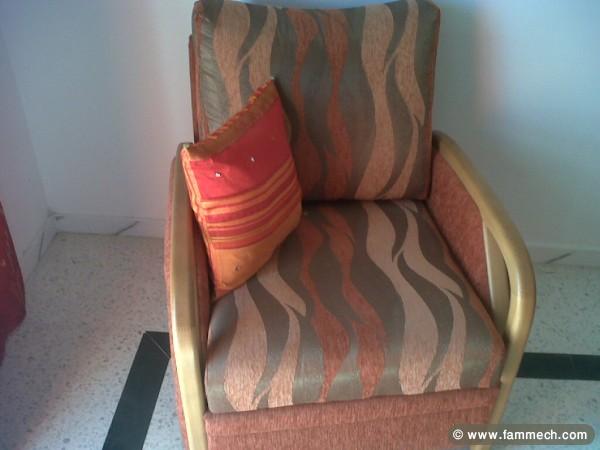 Salon tres chic avec bois de lux