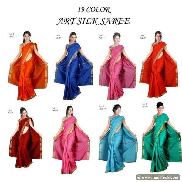 SARIS INDIENS UNIQUES  EN SOIE, PRIX CHOC !