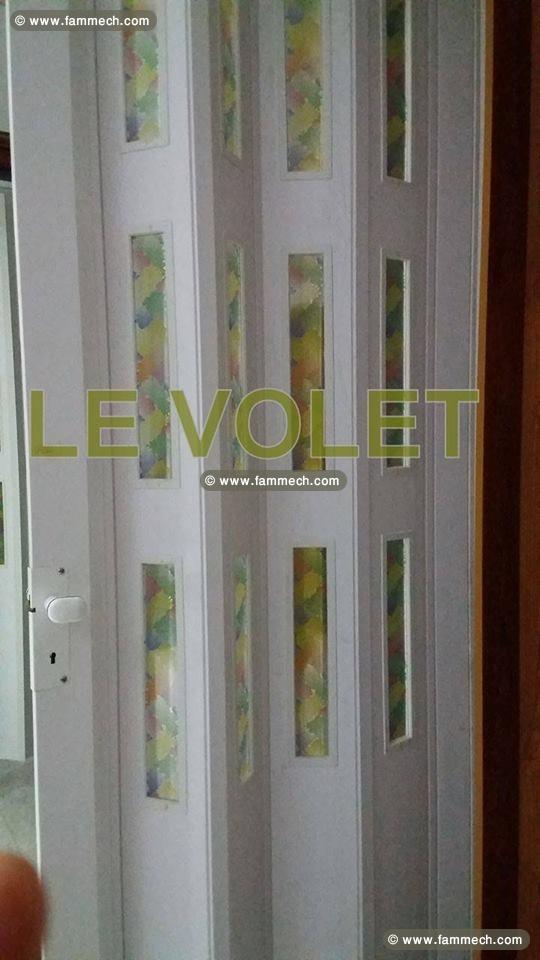 SEPARATION EN ACCORDEON EN PVC SIMPLE OU VITREE