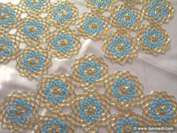 serie de nappes en perles (3 ou 5 pièces)