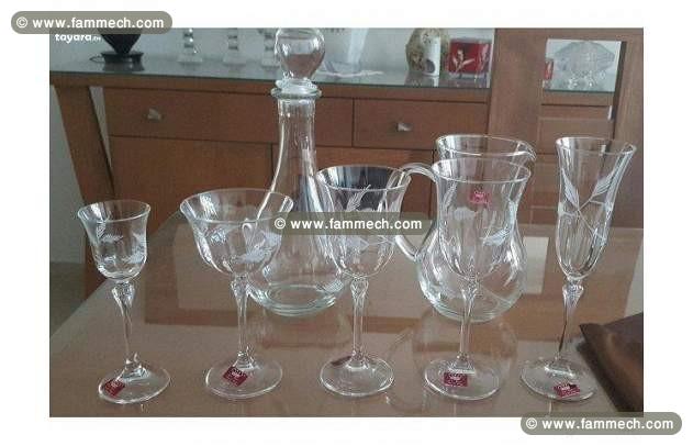 service de table crisale italien la REINE