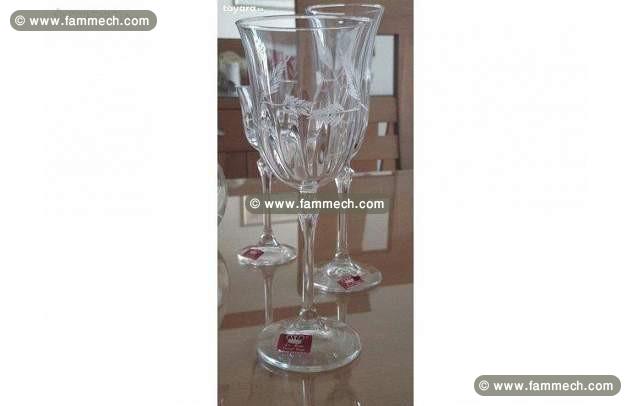 service de table crisale italien la REINE