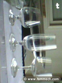 service de verrerie en cristal 