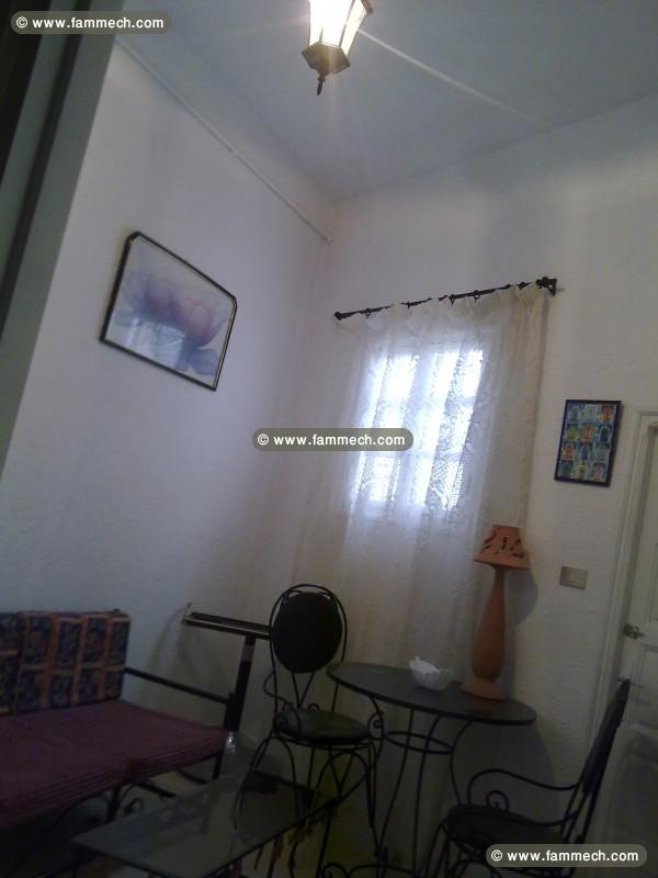 studio  meublé et décoré.